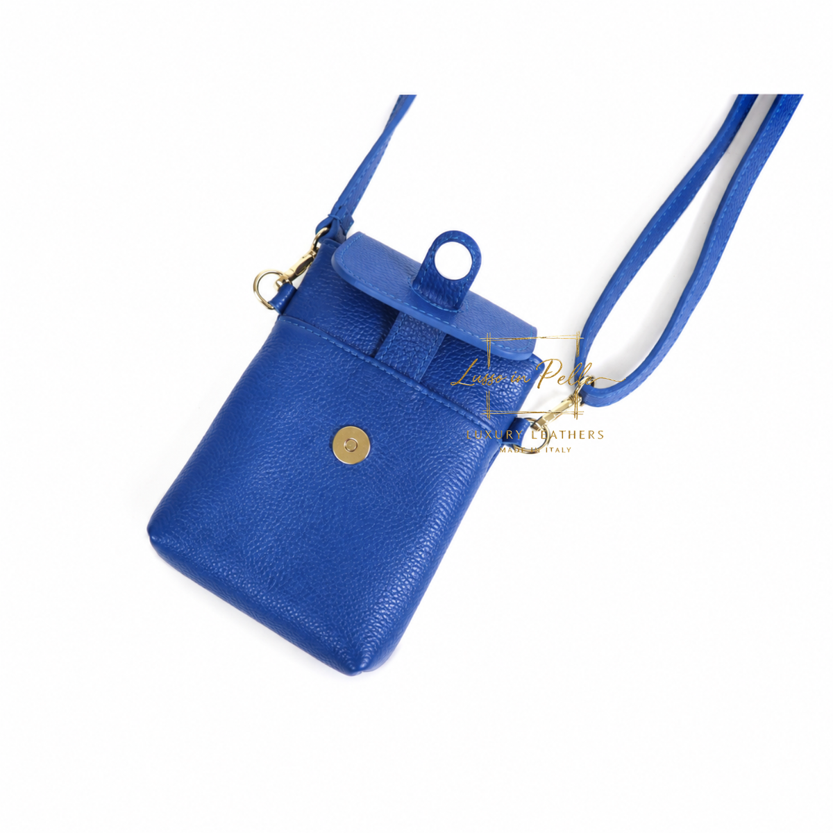 Genuine Leather Compact Phone Crossbody Bag