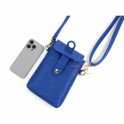 Genuine Leather Compact Phone Crossbody Bag