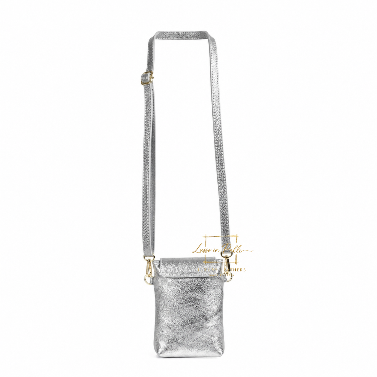 Genuine Leather Compact Phone Crossbody Bag