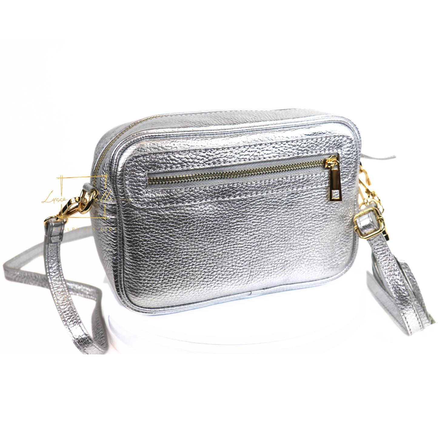 Bella Genuine Italian Pebbled Leather Box Bag