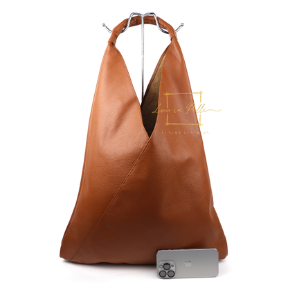 Genuine Leather Hobo Bag Everyday Practical Leather Tote Bag