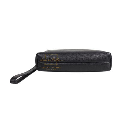 Italian Genuine Leather Multi Zip Crossbody Shoulder Bag