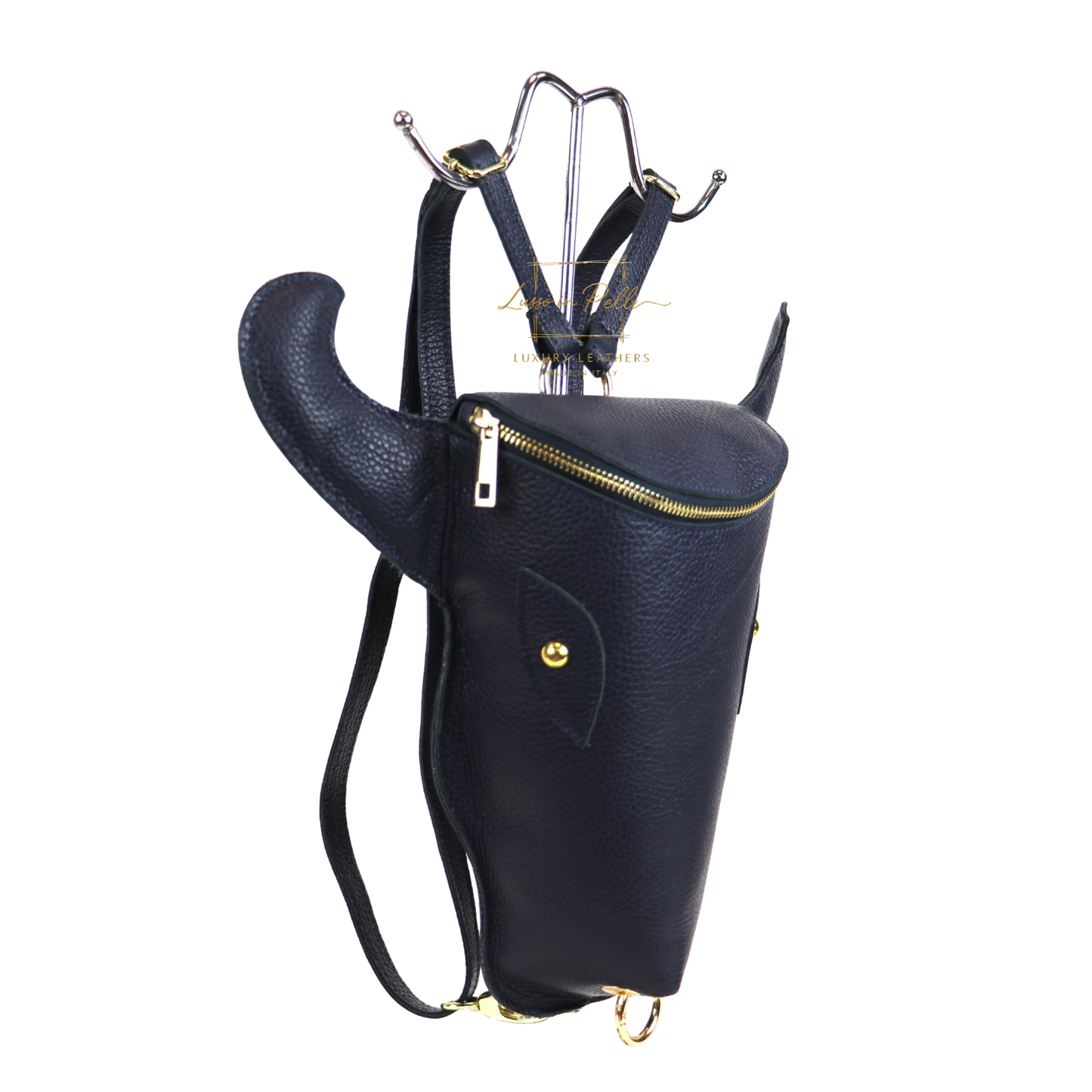 Cow Head Leather Backpack