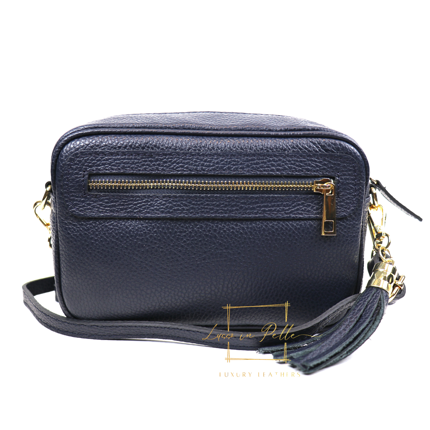 Bella Genuine Italian Pebbled Leather Box Bag