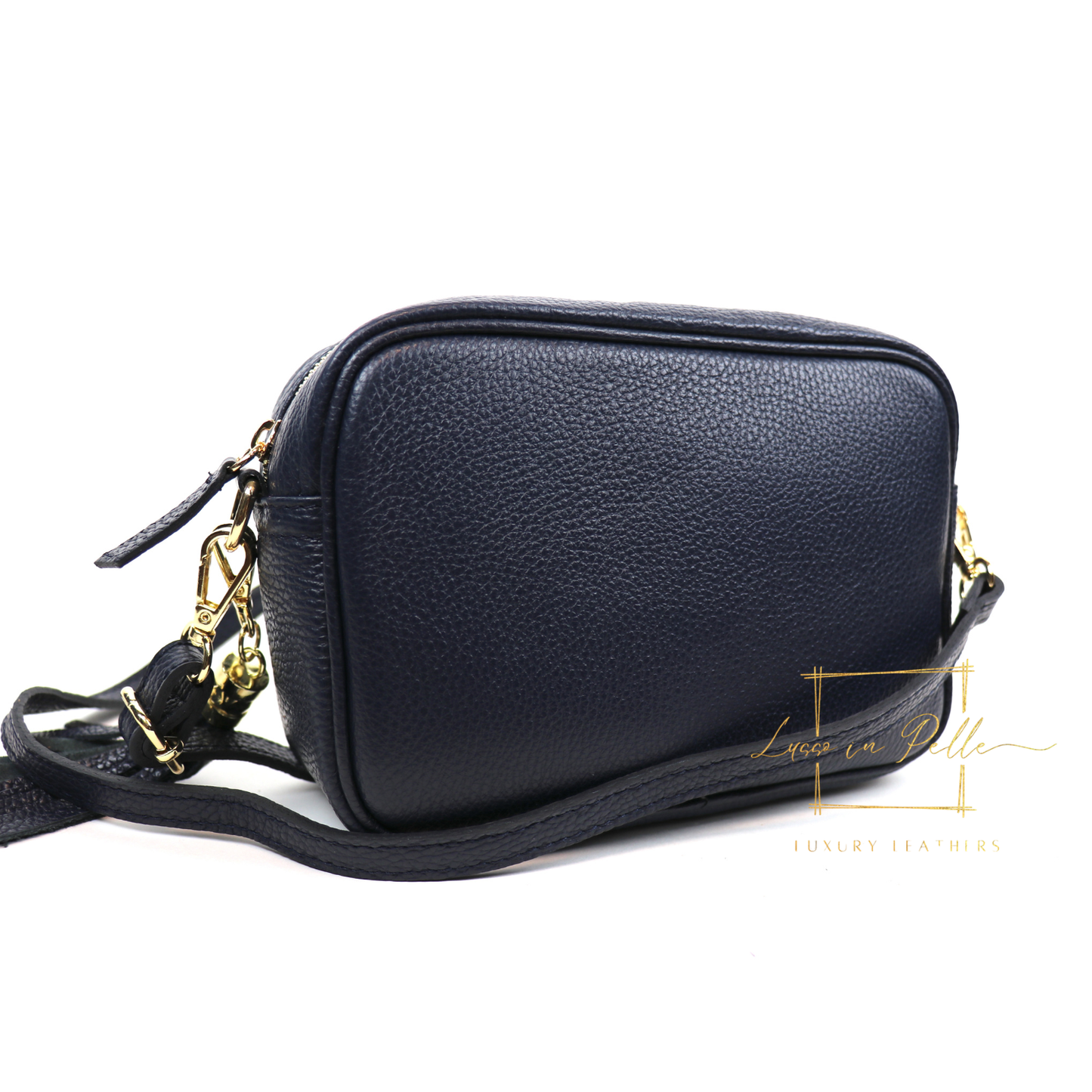 Bella Genuine Italian Pebbled Leather Box Bag