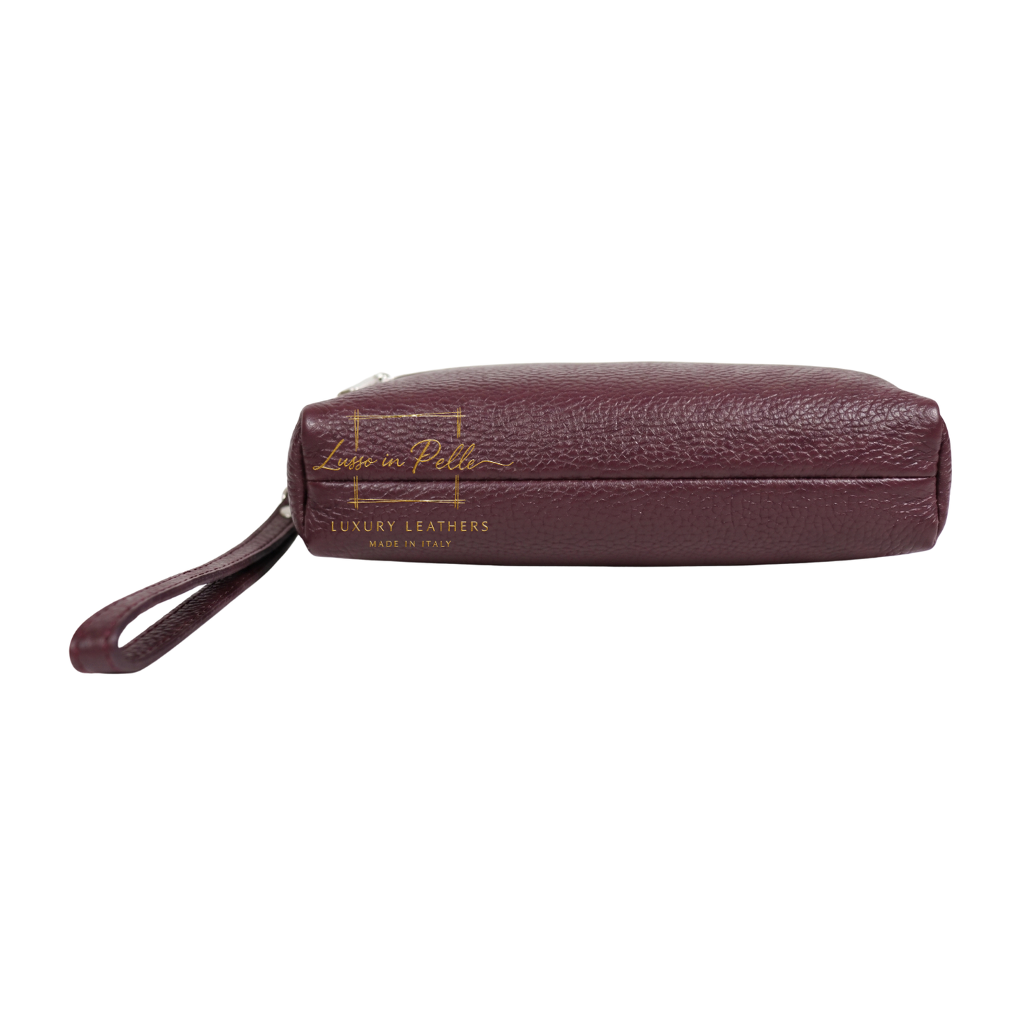 Italian Genuine Leather Multi Zip Crossbody Shoulder Bag