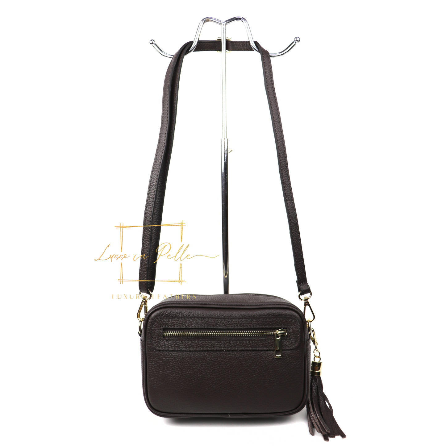 Bella Genuine Italian Pebbled Leather Box Bag