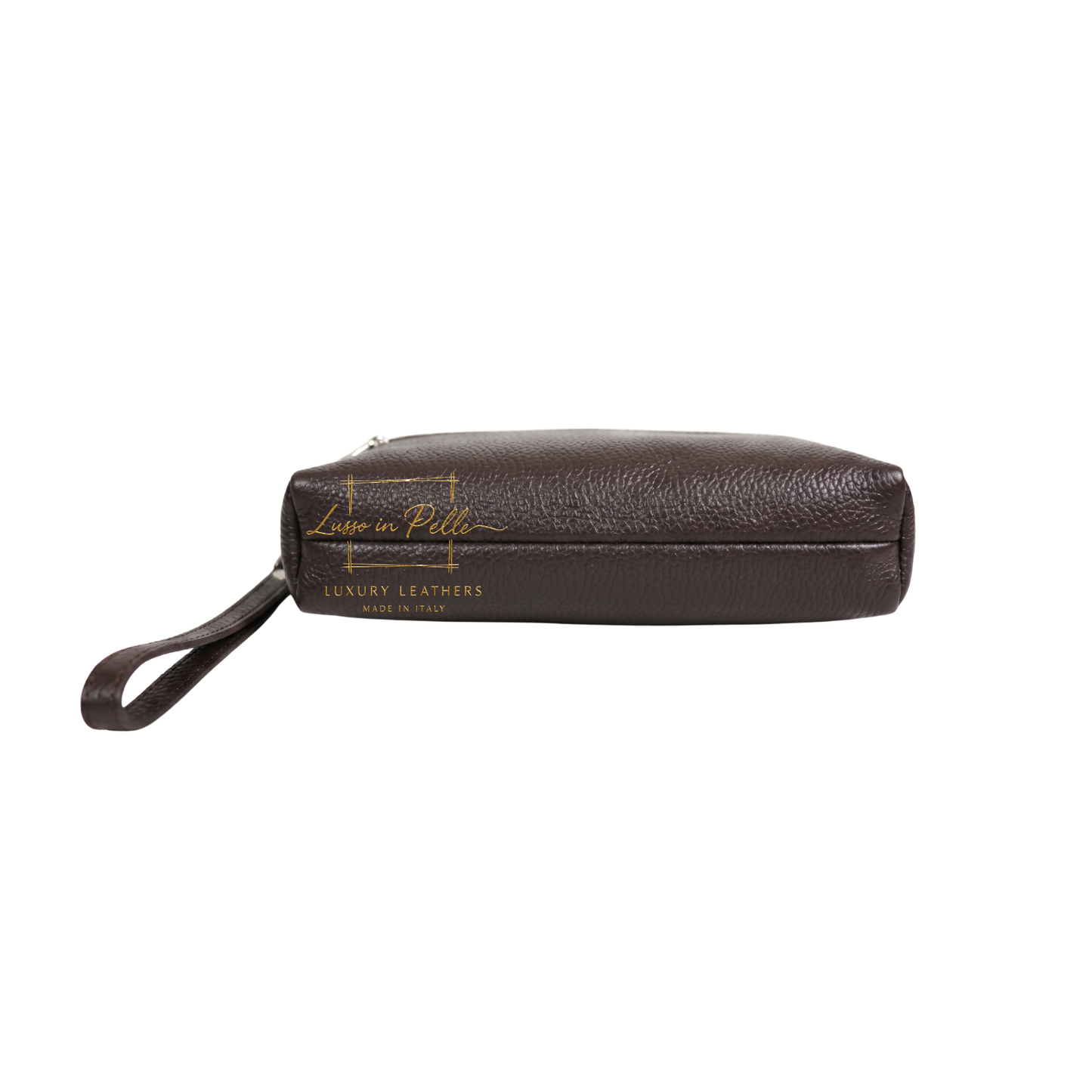Italian Genuine Leather Multi Zip Crossbody Shoulder Bag