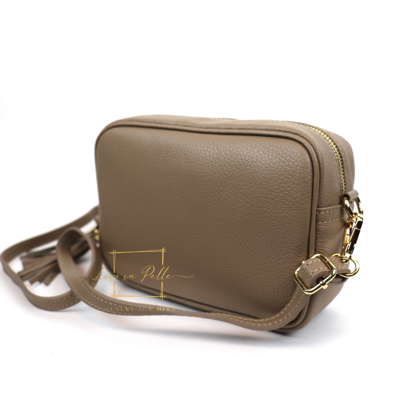 Bella Genuine Italian Pebbled Leather Box Bag