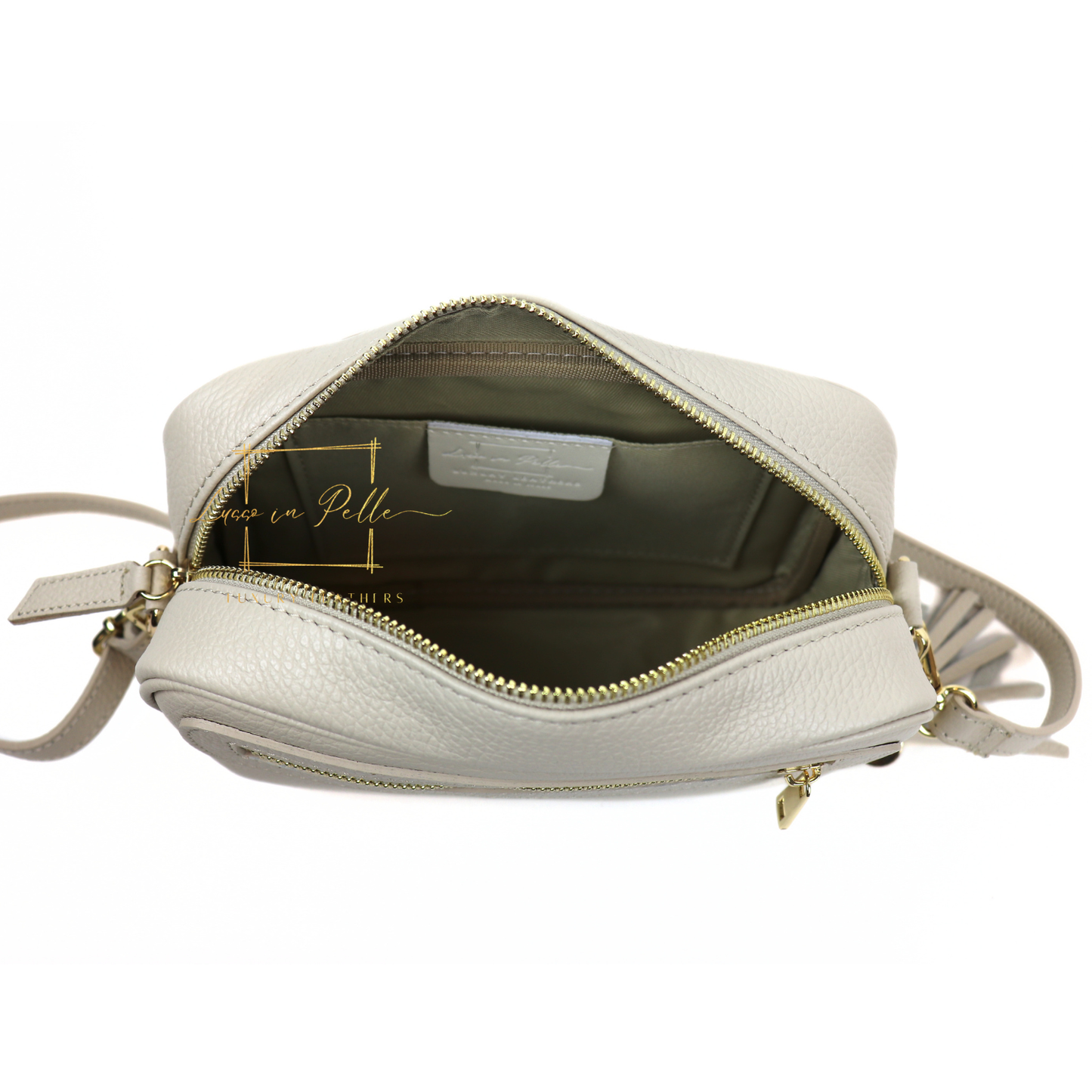 Bella Genuine Italian Pebbled Leather Box Bag