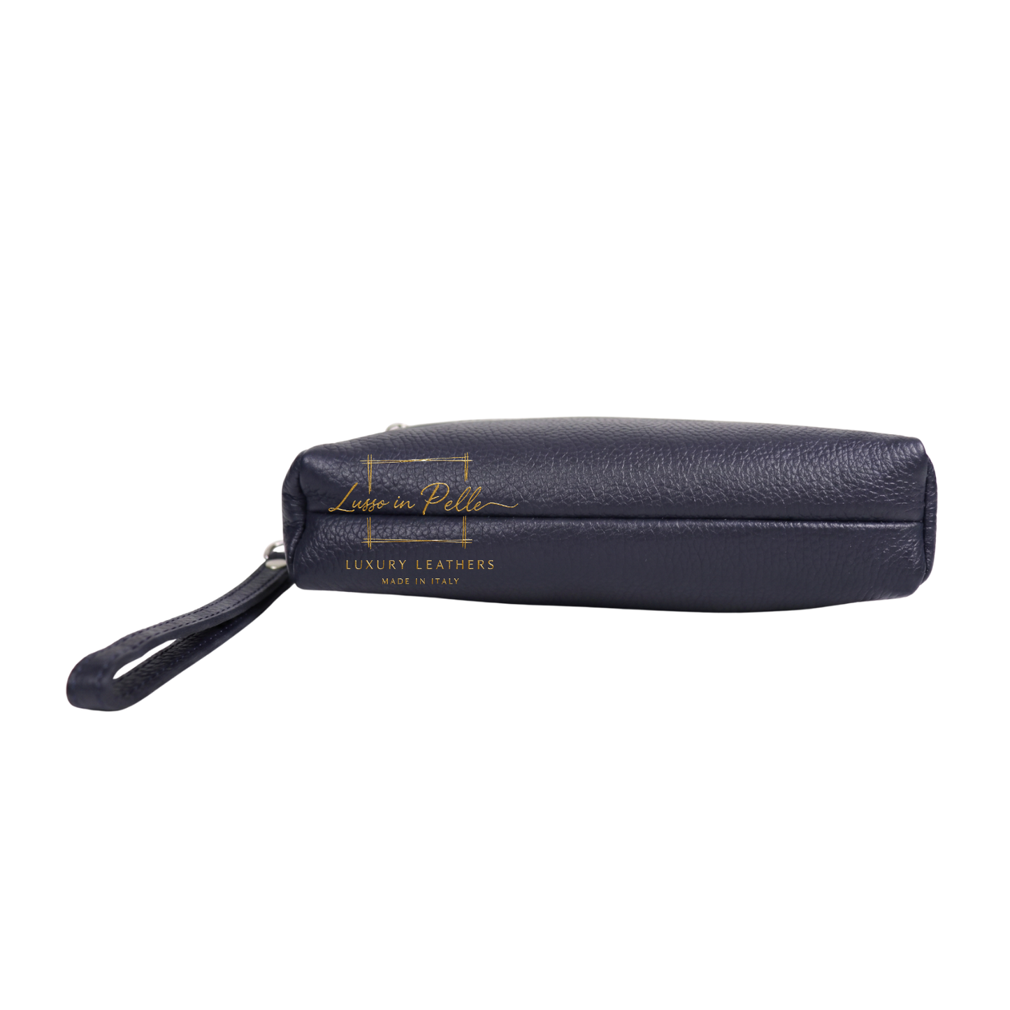 Italian Genuine Leather Multi Zip Crossbody Shoulder Bag