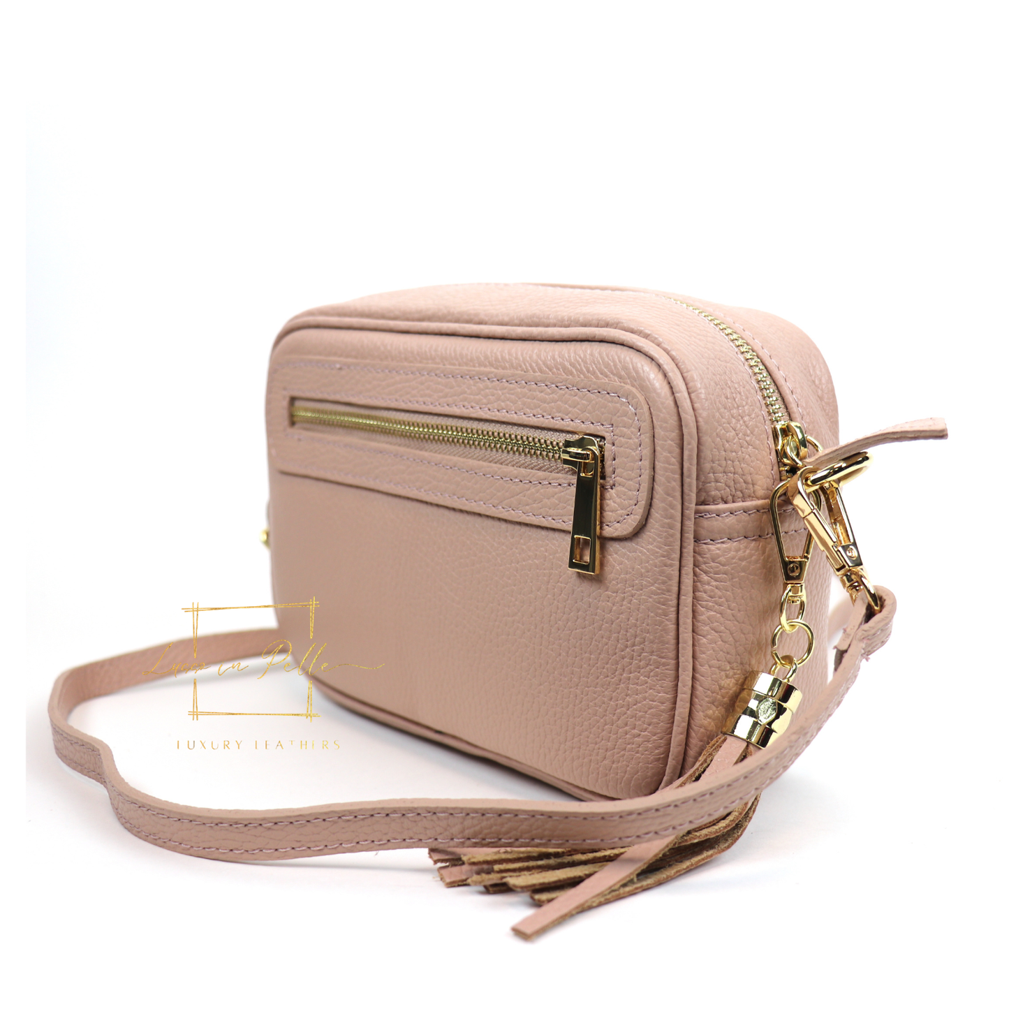 Bella Genuine Italian Pebbled Leather Box Bag