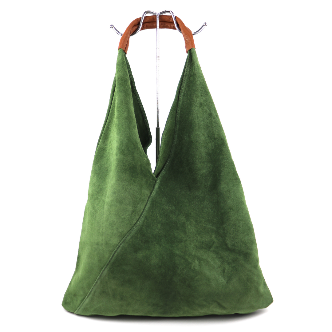 Large Genuine Italian Suede Tote Bag