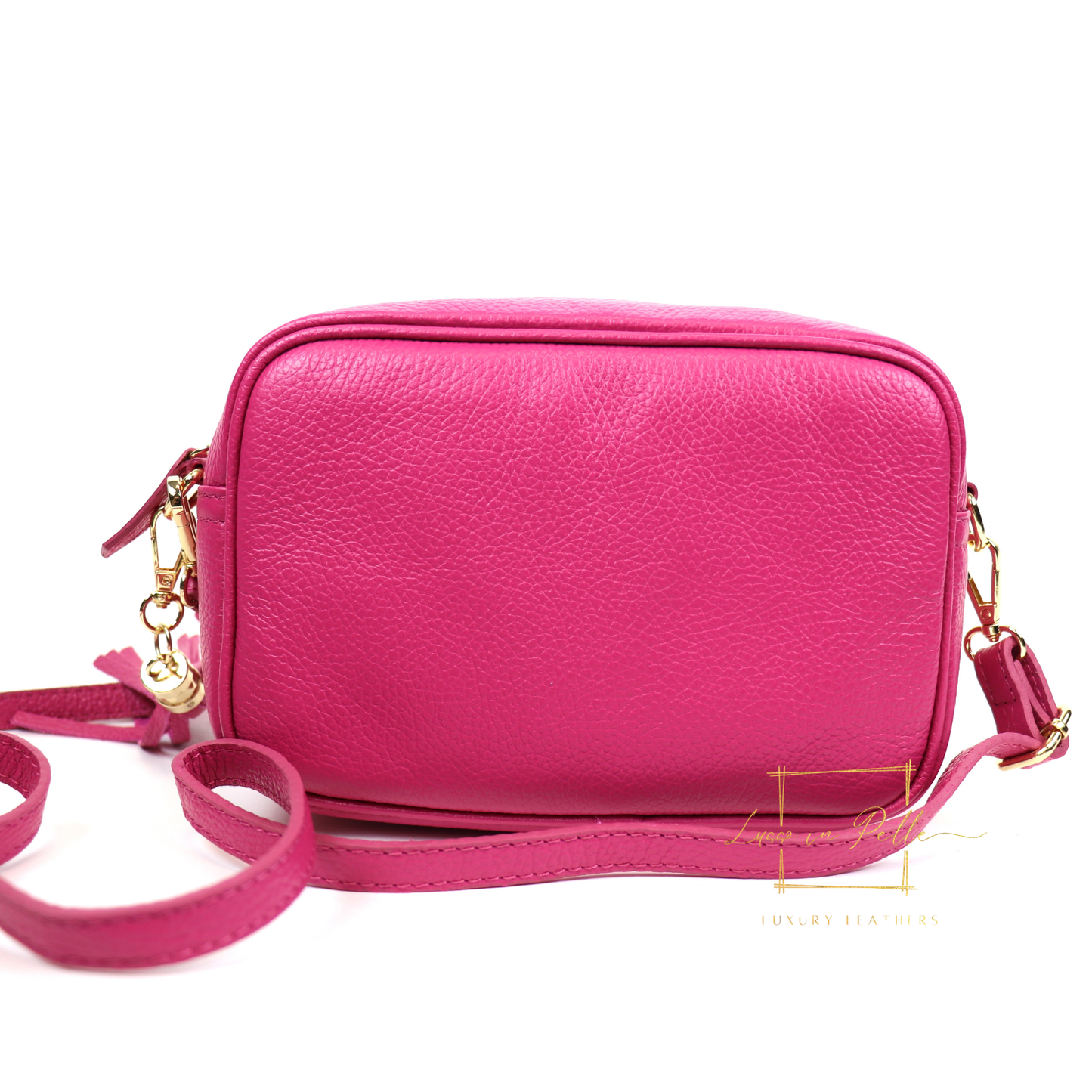 Bella Genuine Italian Pebbled Leather Box Bag