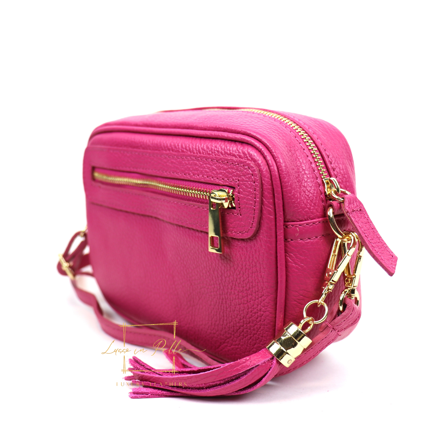 Bella Genuine Italian Pebbled Leather Box Bag