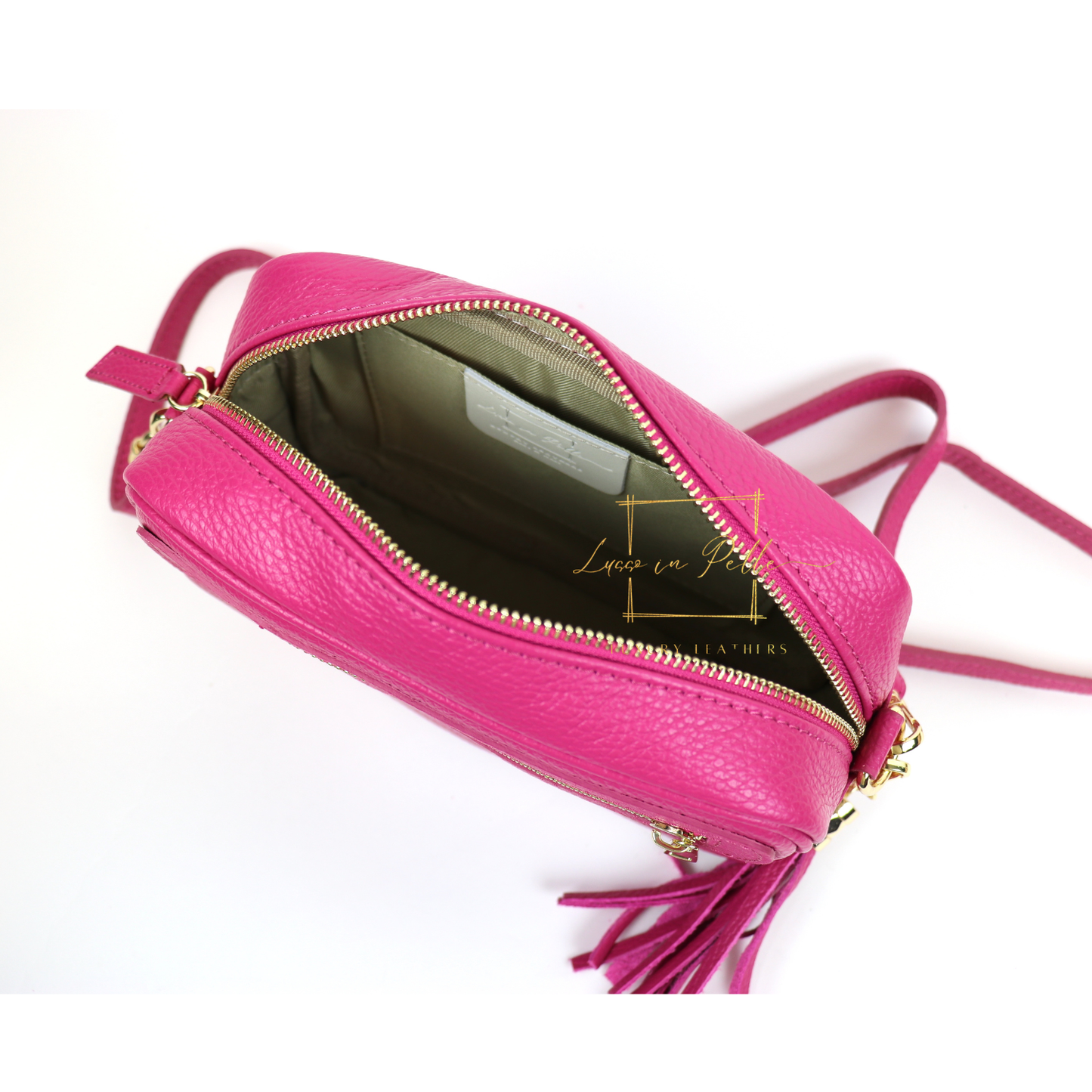 Bella Genuine Italian Pebbled Leather Box Bag
