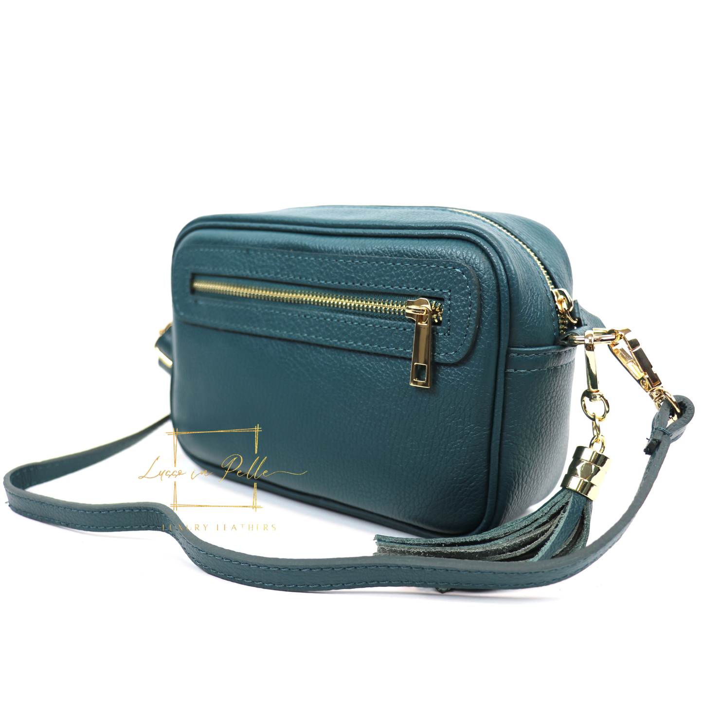 Bella Genuine Italian Pebbled Leather Box Bag