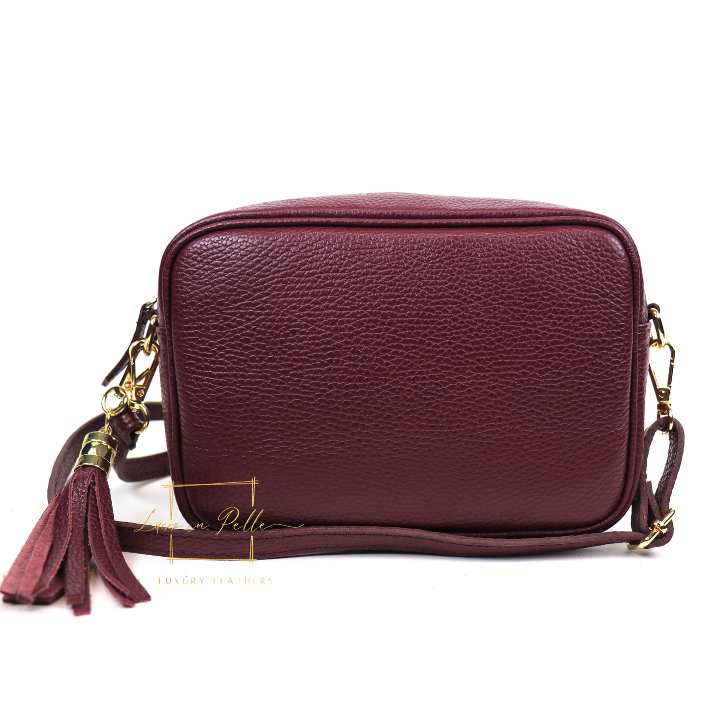 Bella Genuine Italian Pebbled Leather Box Bag
