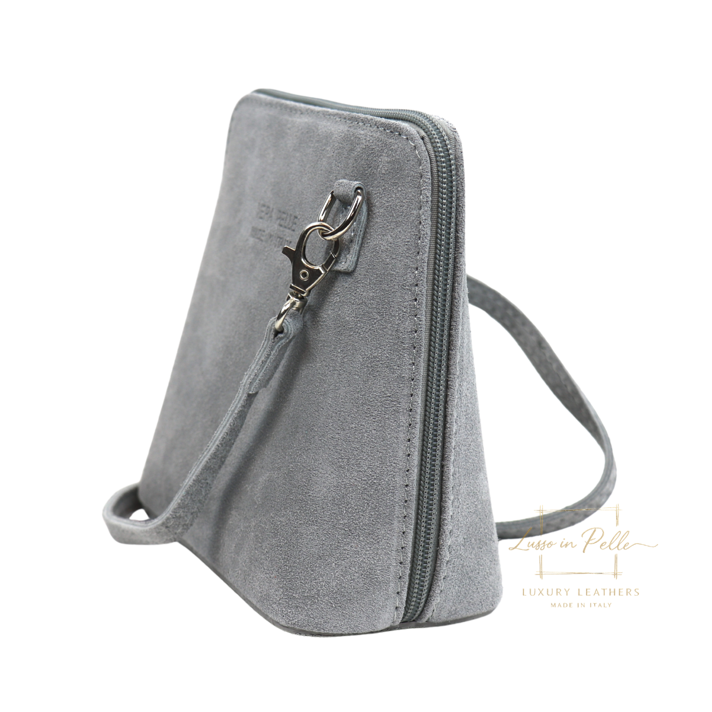 Ella Small Square Suede Crossbody Bag with Detachable Straps