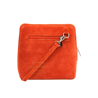Ella Small Square Suede Crossbody Bag with Detachable Straps