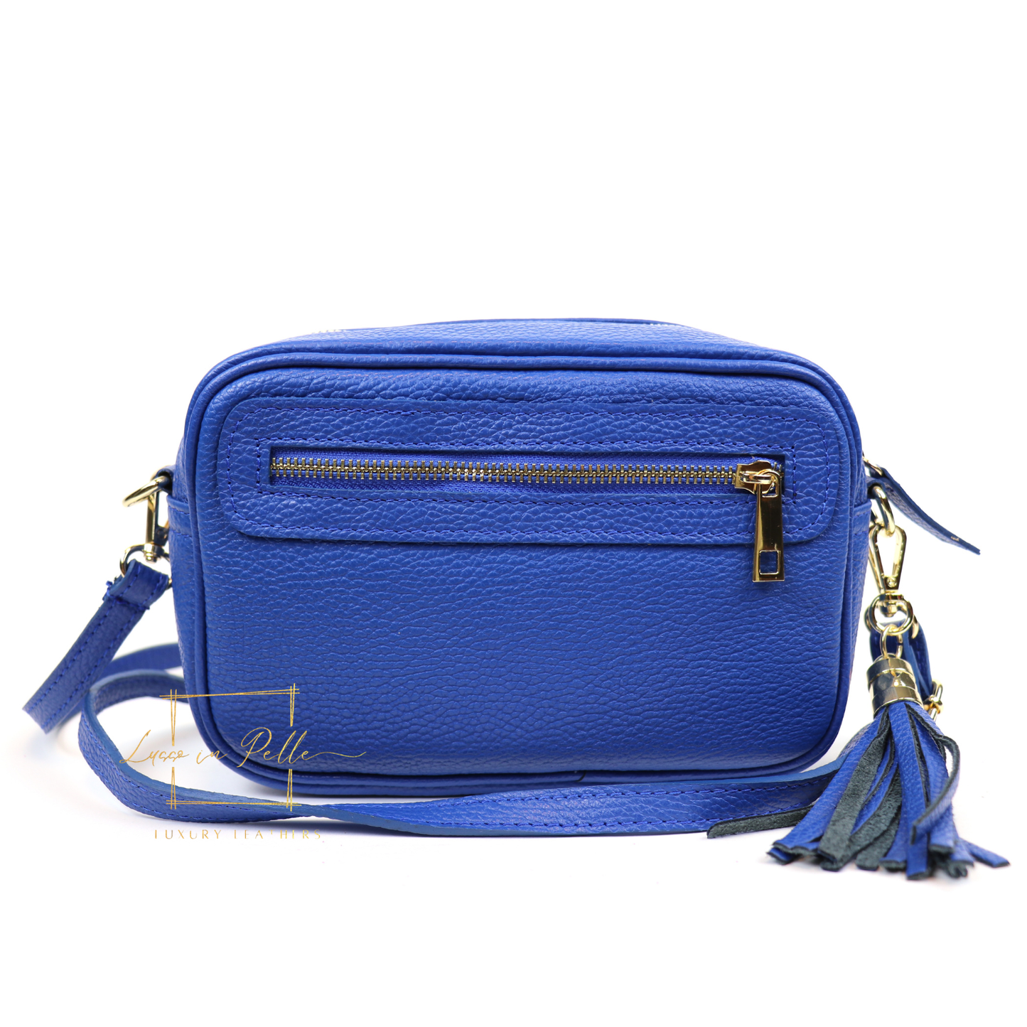 Bella Genuine Italian Pebbled Leather Box Bag