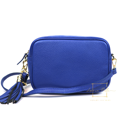 Bella Genuine Italian Pebbled Leather Box Bag