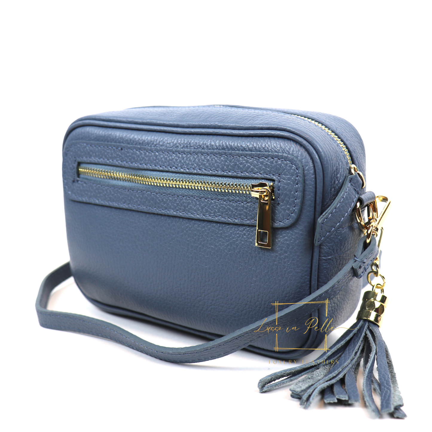 Bella Genuine Italian Pebbled Leather Box Bag