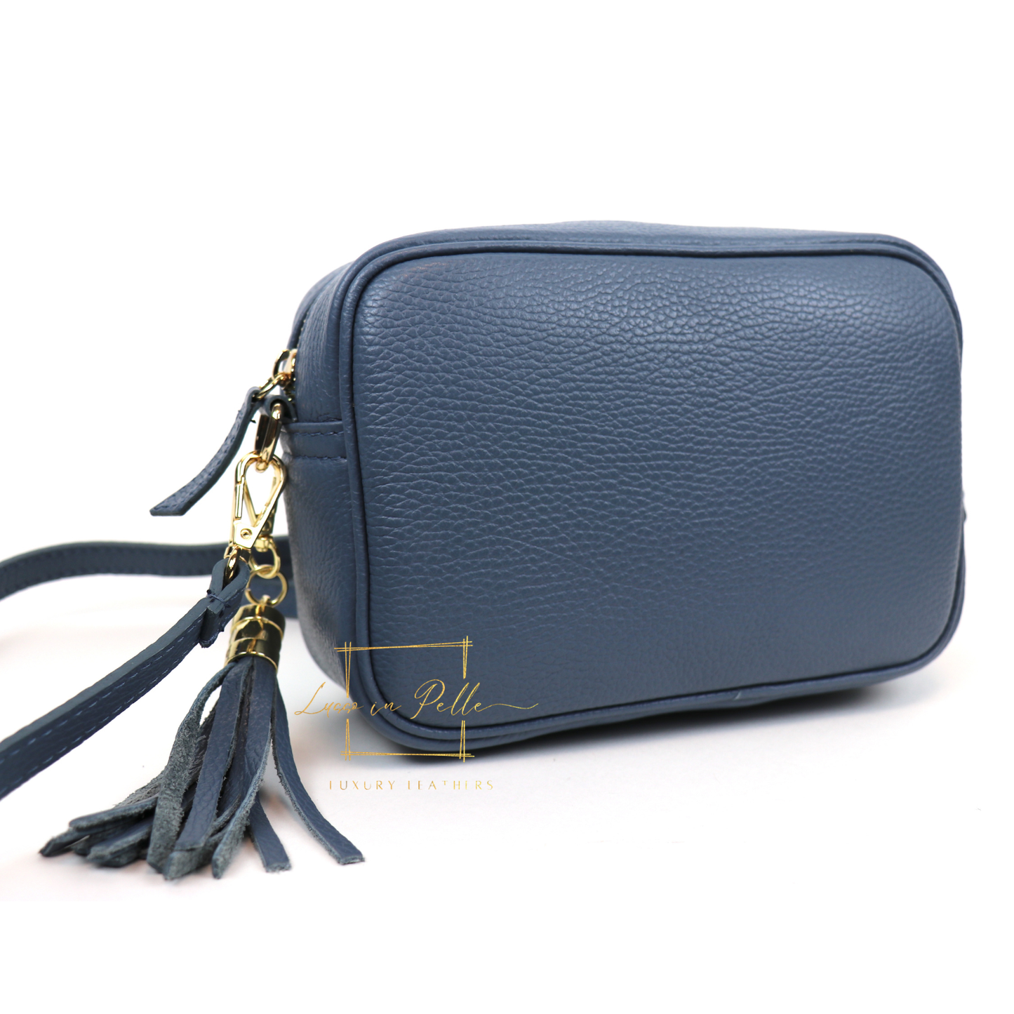 Bella Genuine Italian Pebbled Leather Box Bag