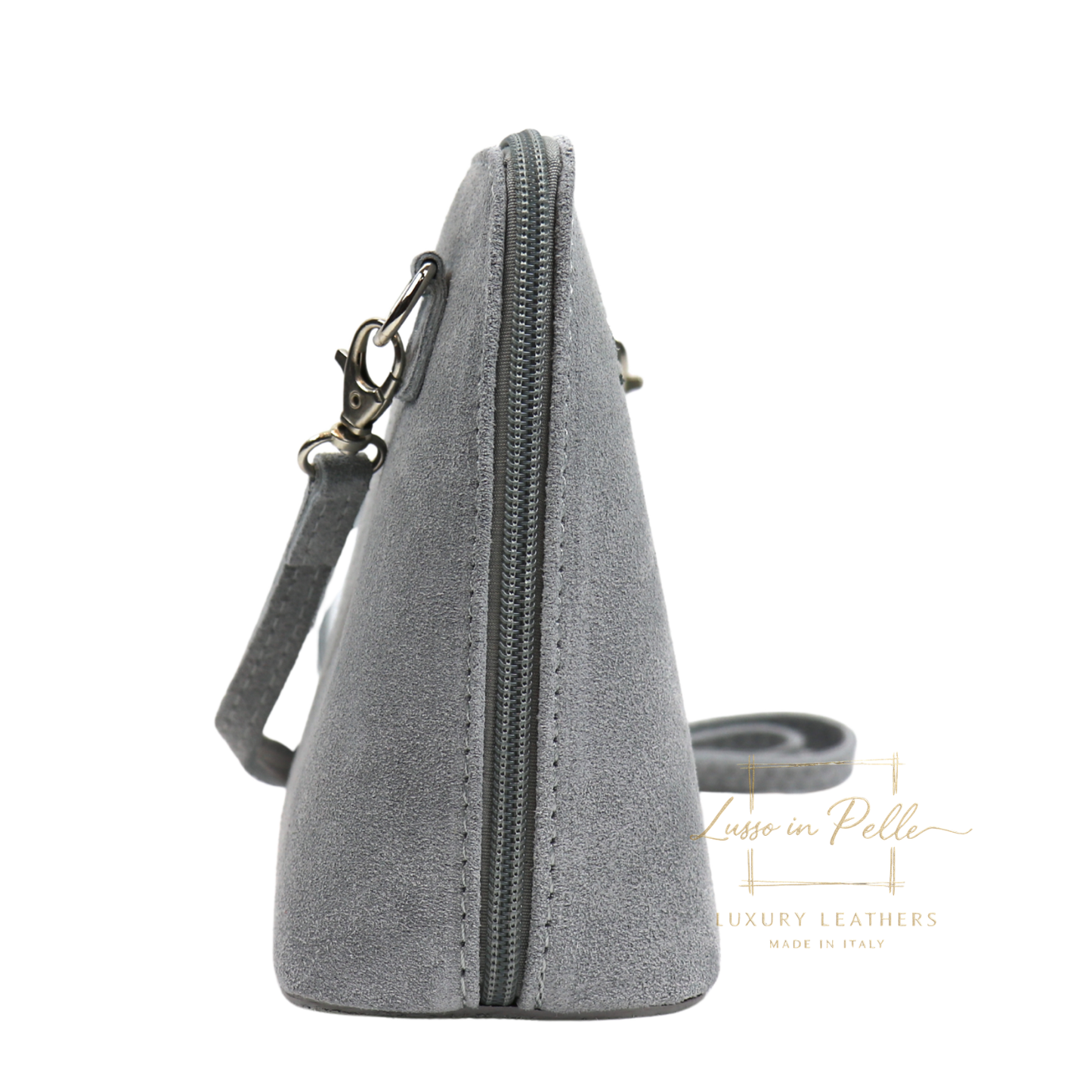 Ella Small Square Suede Crossbody Bag with Detachable Straps