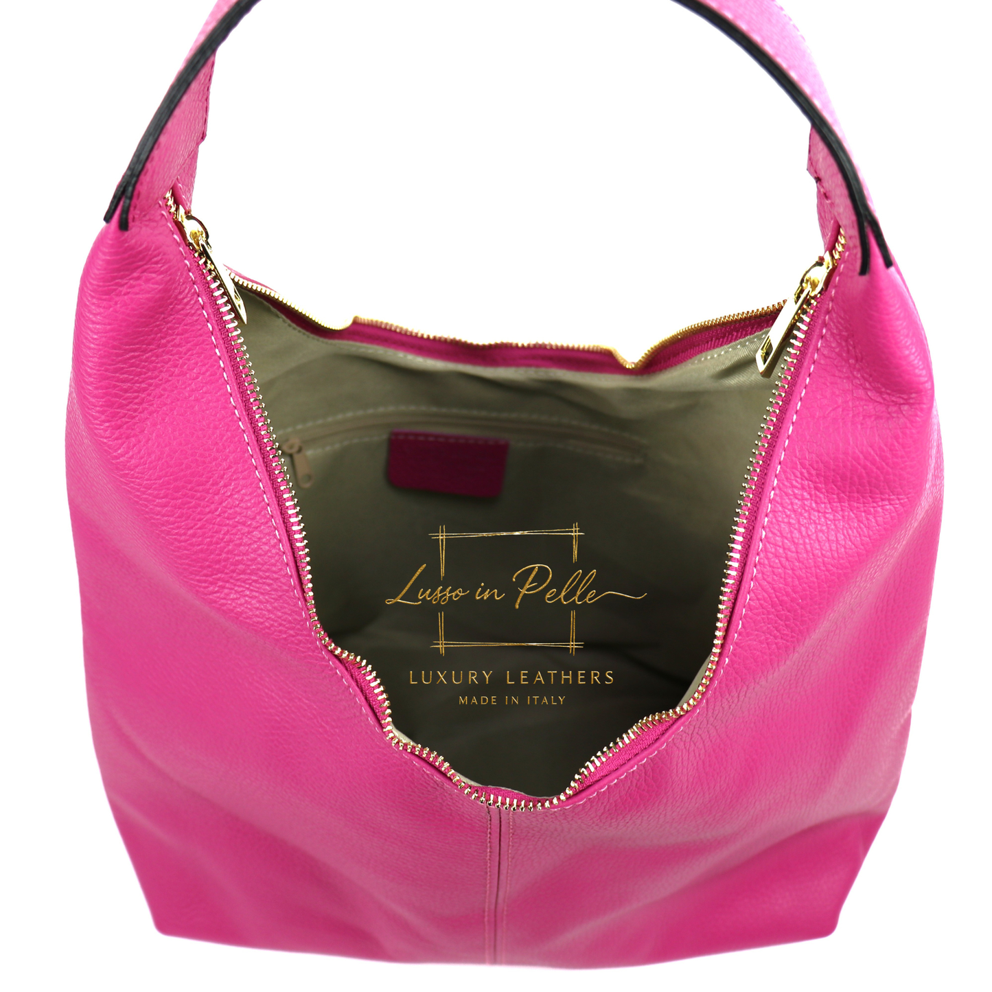 Structured Shoulder Bag with Gold Hardware