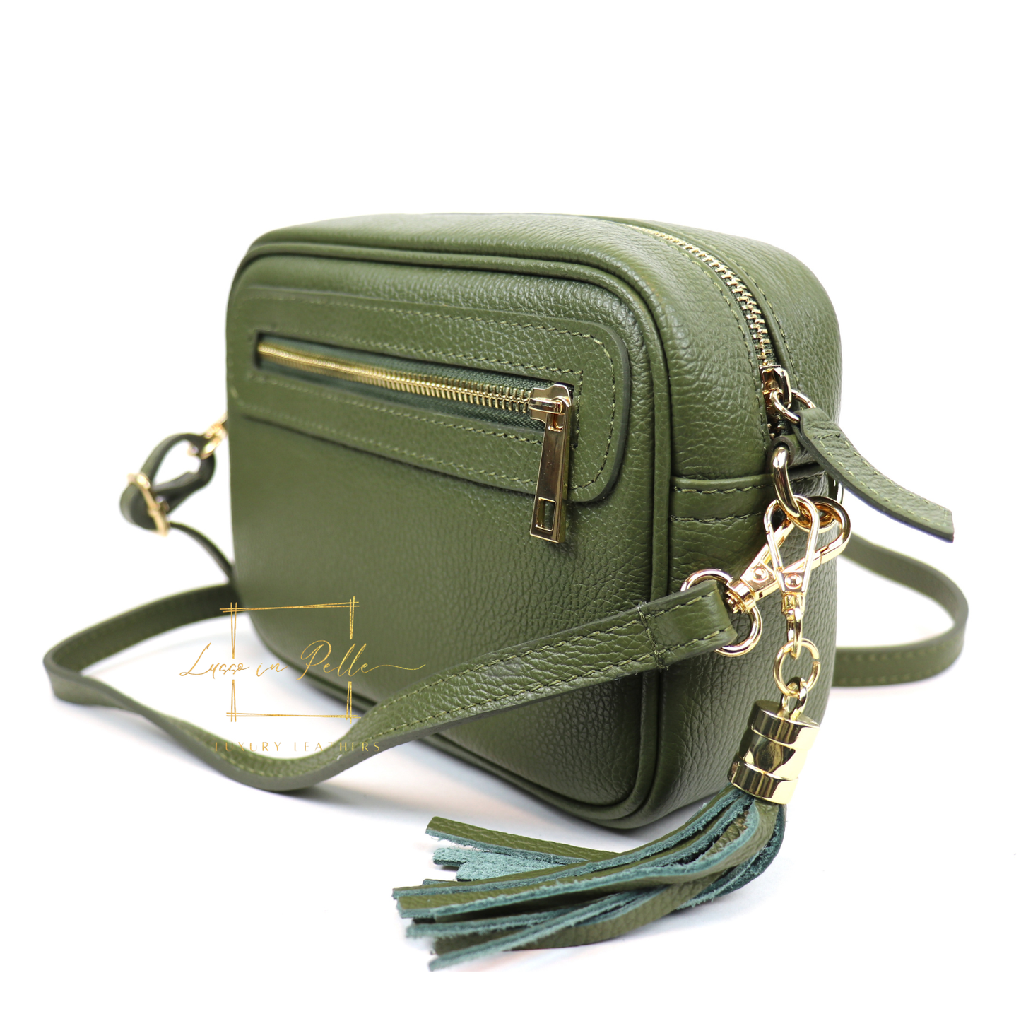 Bella Genuine Italian Pebbled Leather Box Bag