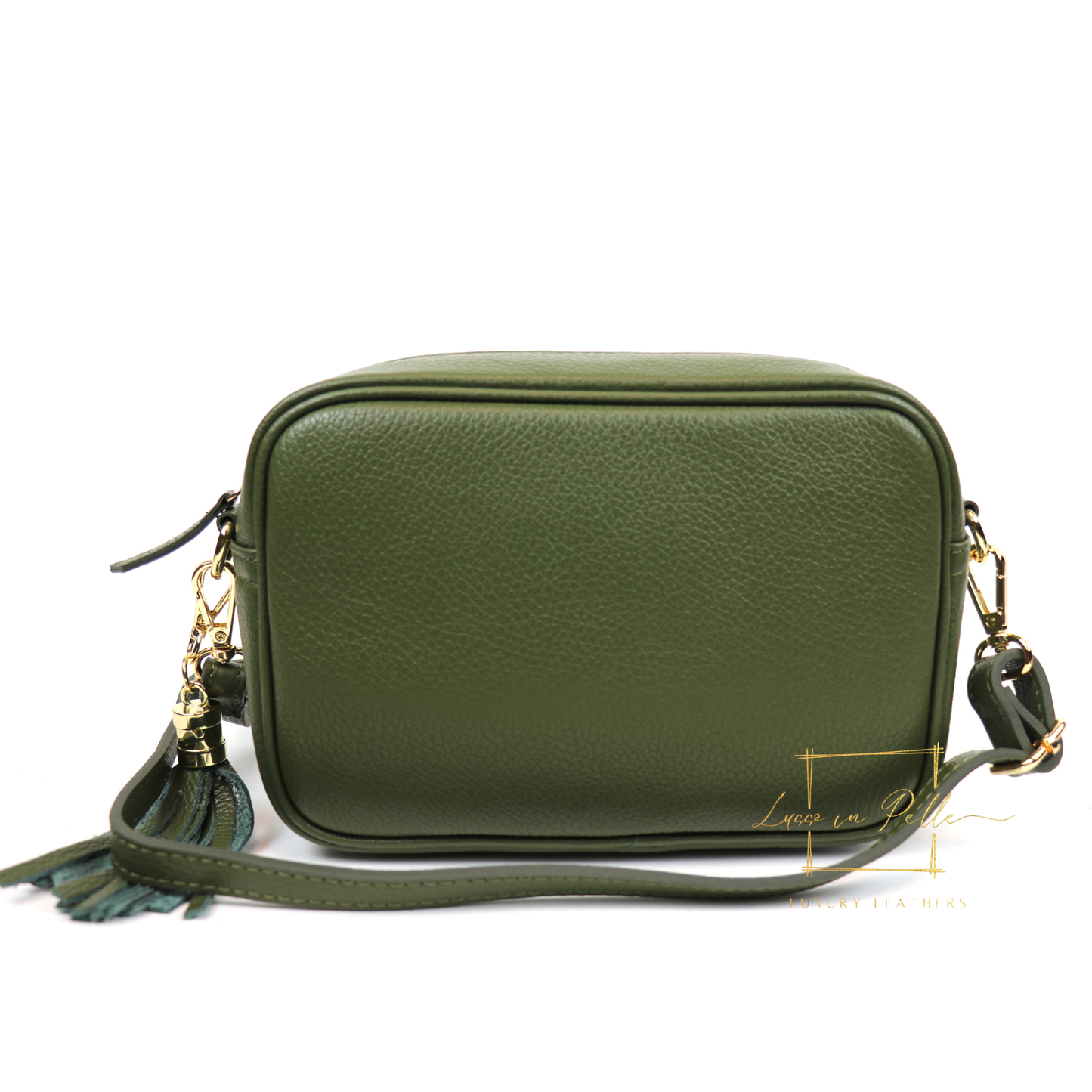 Bella Genuine Italian Pebbled Leather Box Bag