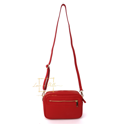 Bella Genuine Italian Pebbled Leather Box Bag