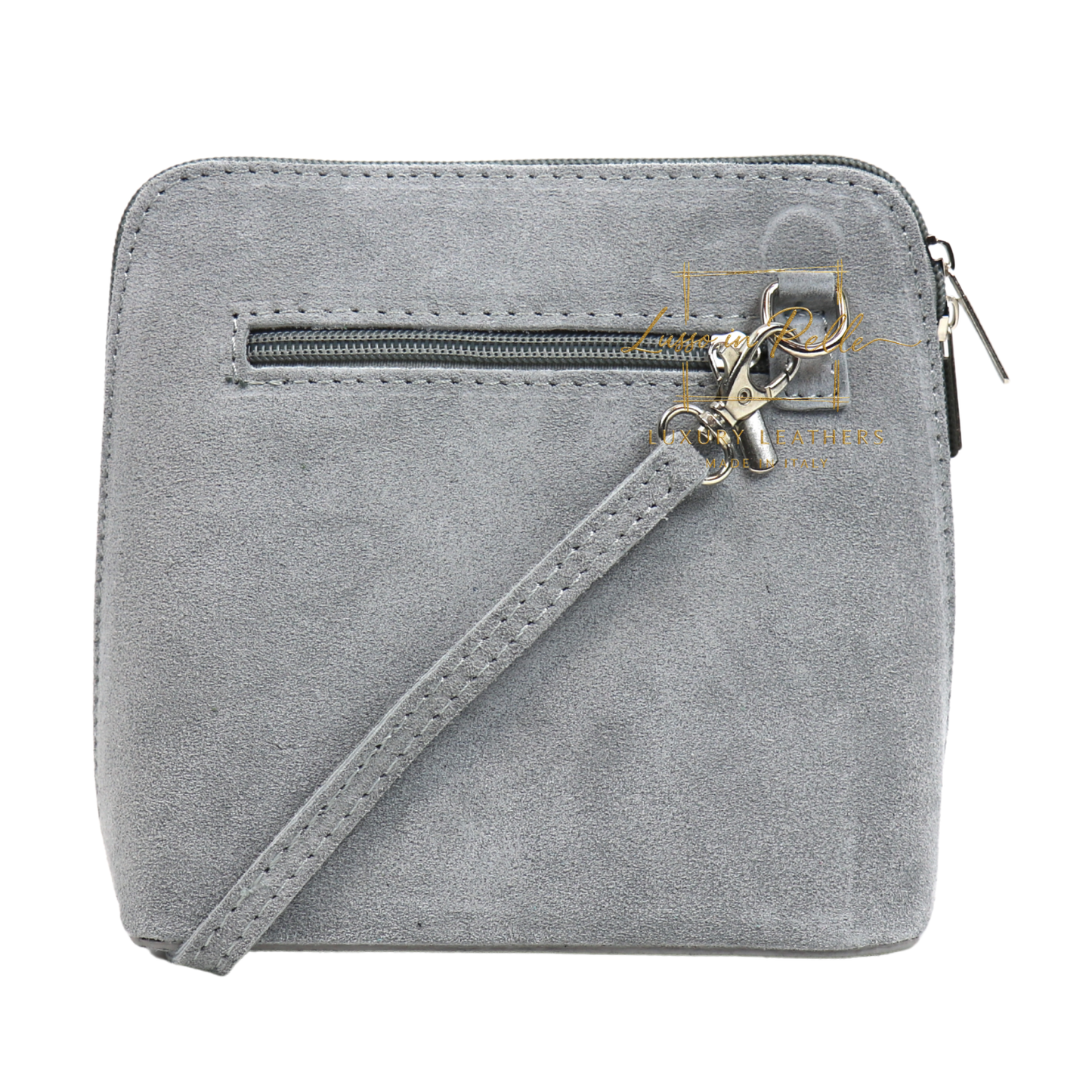 Ella Small Square Suede Crossbody Bag with Detachable Straps