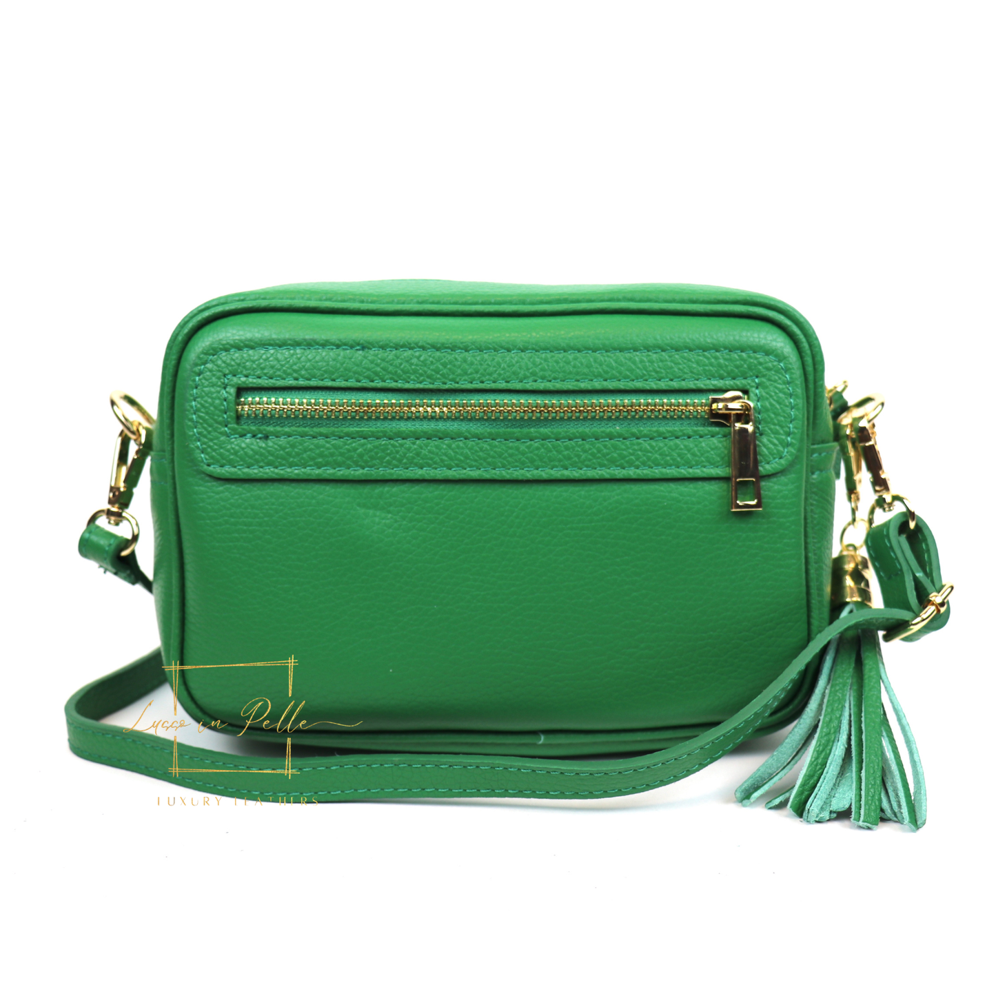 Bella Genuine Italian Pebbled Leather Box Bag