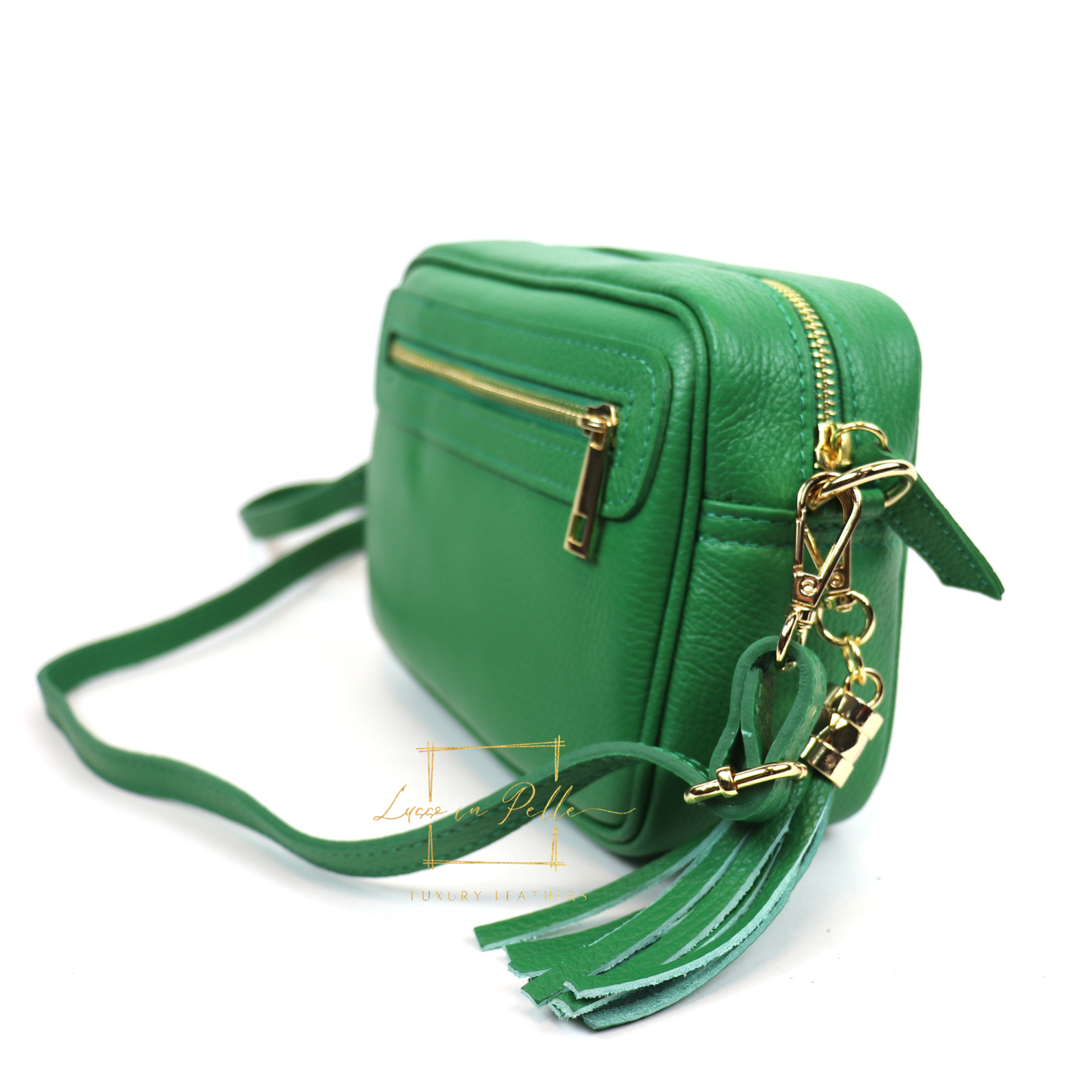 Bella Genuine Italian Pebbled Leather Box Bag