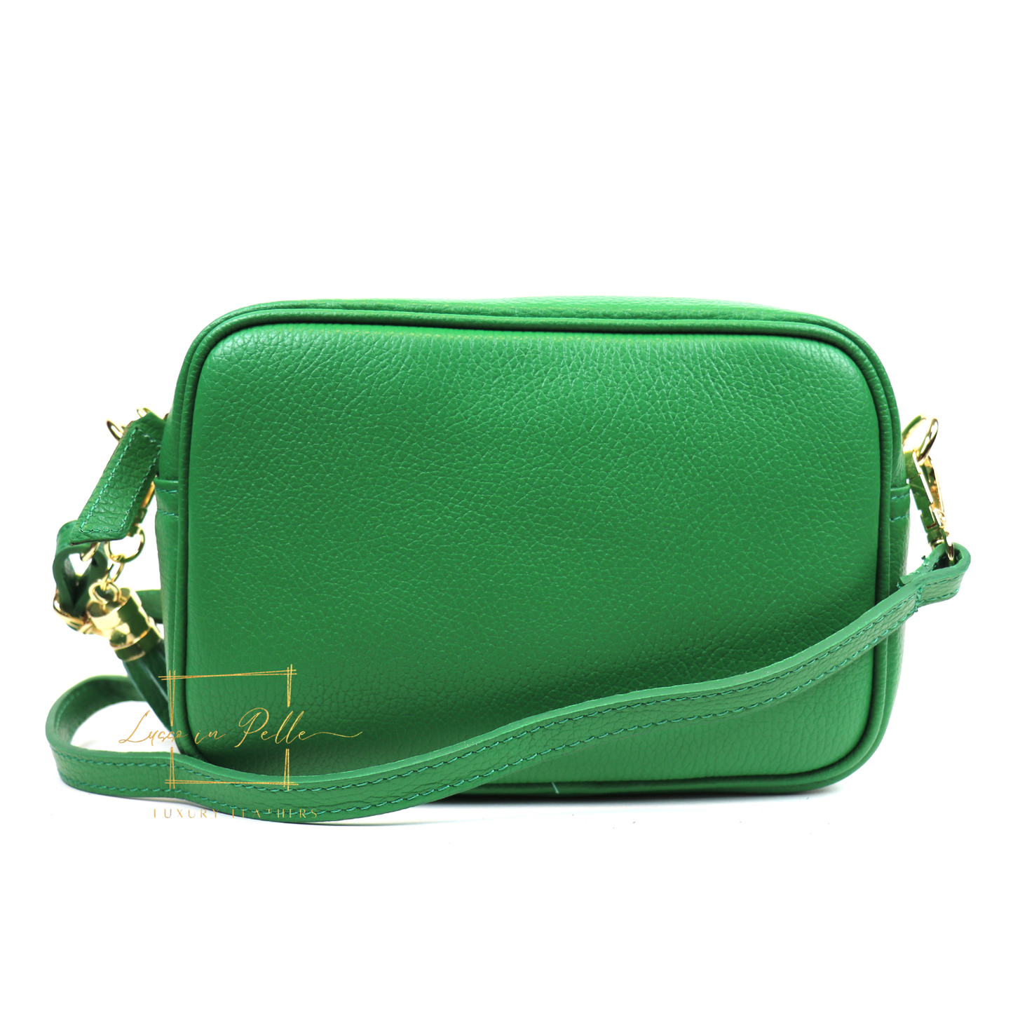 Bella Genuine Italian Pebbled Leather Box Bag