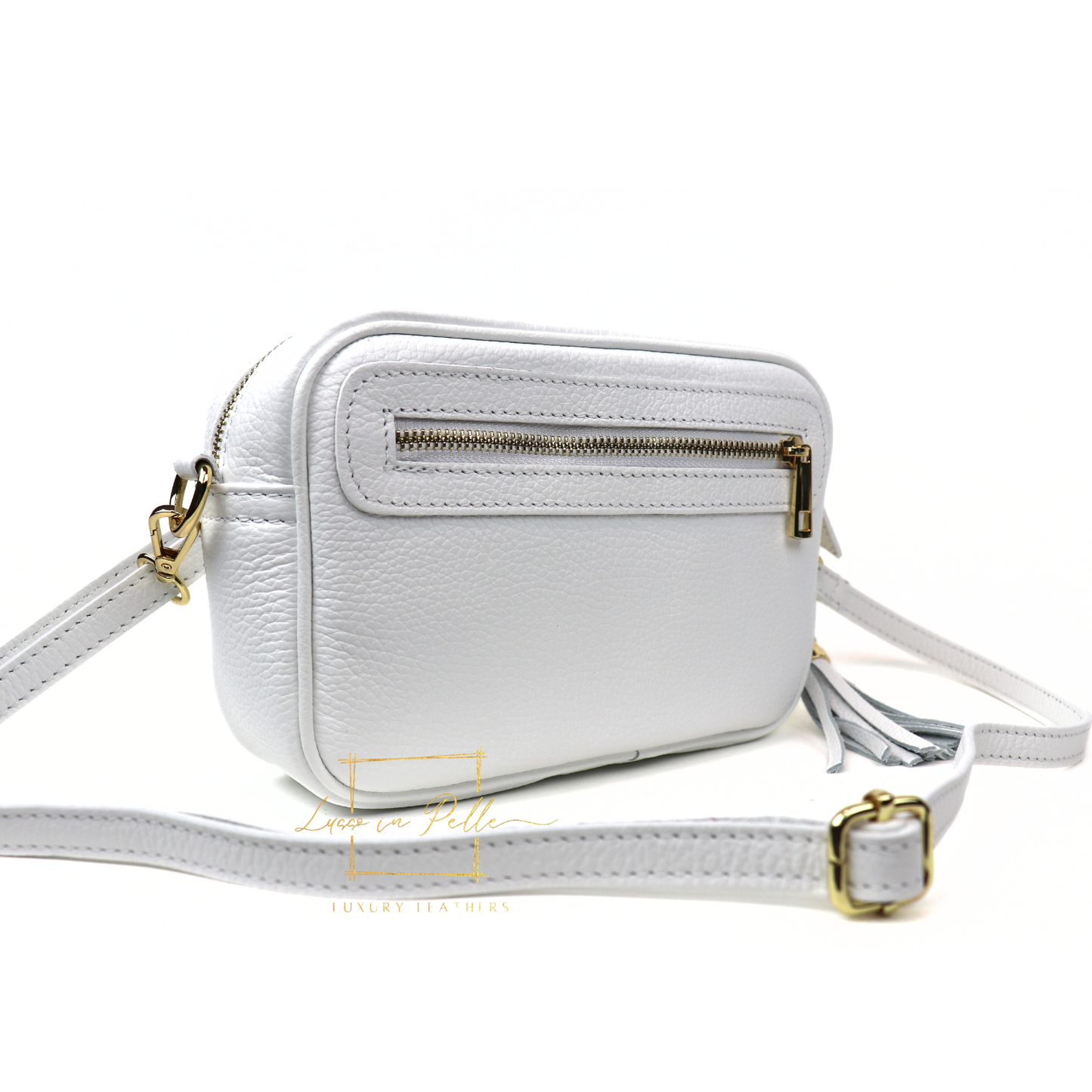 Bella Genuine Italian Pebbled Leather Box Bag