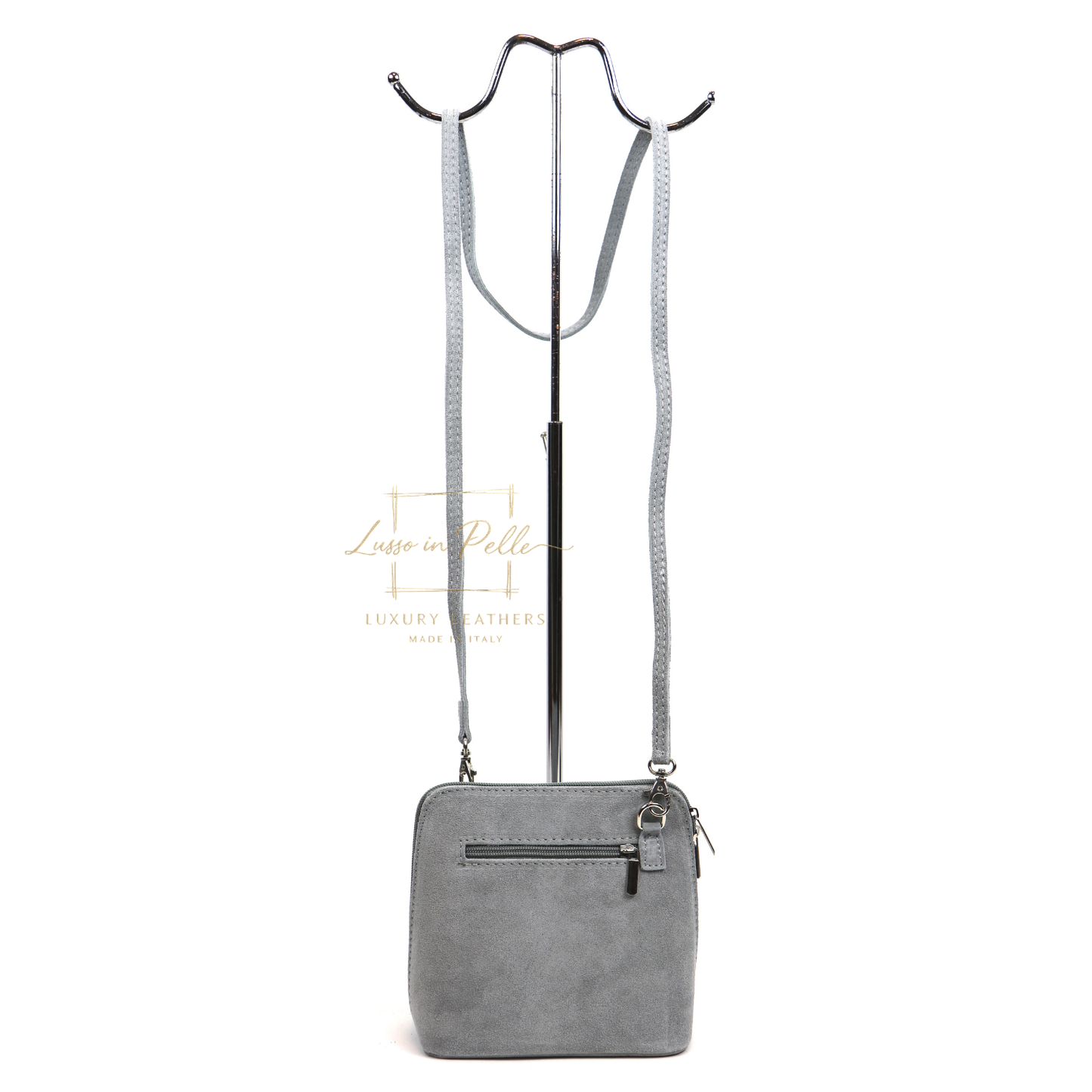 Ella Small Square Suede Crossbody Bag with Detachable Straps
