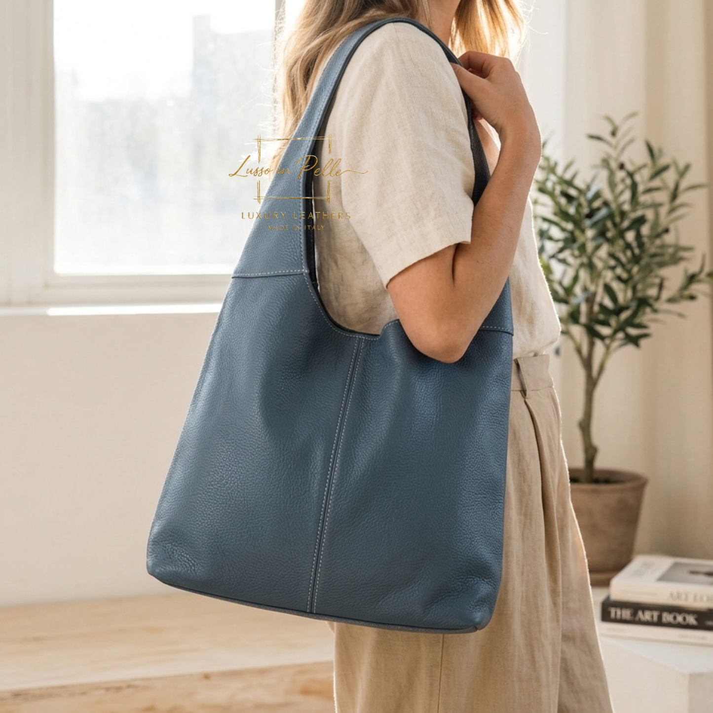 Cali Genuine Leather Hobo Bag Everyday Practical Leather Tote Bag