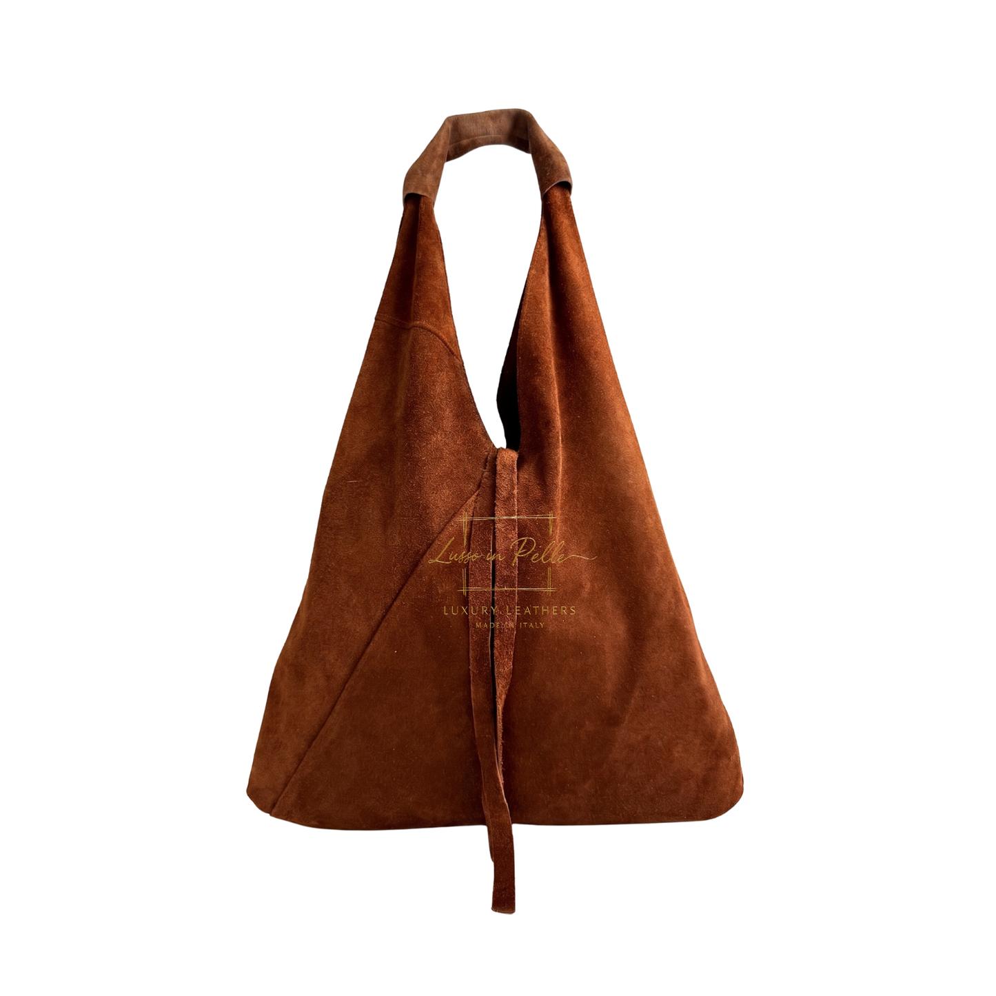 Genuine Suede Hobo Shoulder Bag with Matching Coin Pouch