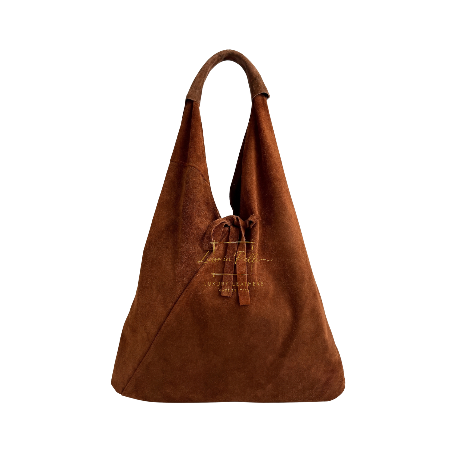 Genuine Suede Hobo Shoulder Bag with Matching Coin Pouch