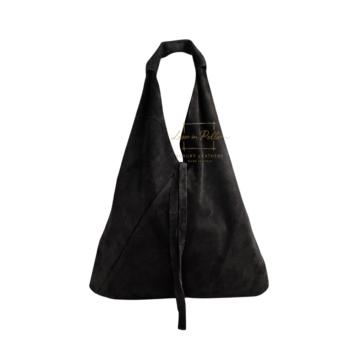 Genuine Suede Hobo Shoulder Bag with Matching Coin Pouch