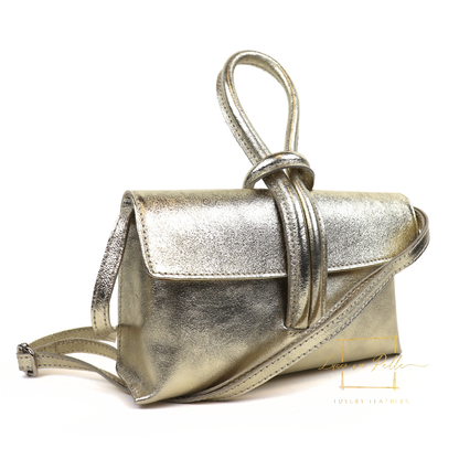 Rose Italian Versatile Leather Bag - Wrist Bag - Clutch Bag