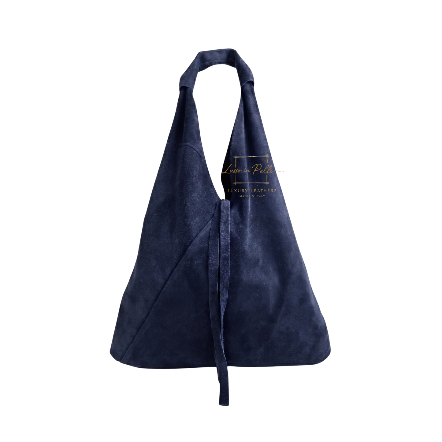 Genuine Suede Hobo Shoulder Bag with Matching Coin Pouch