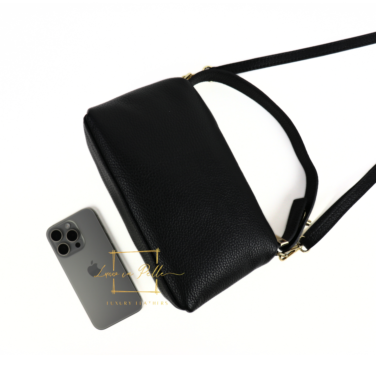 Top Handle Crossbody Leather Bad with Adjustable Detachable Straps