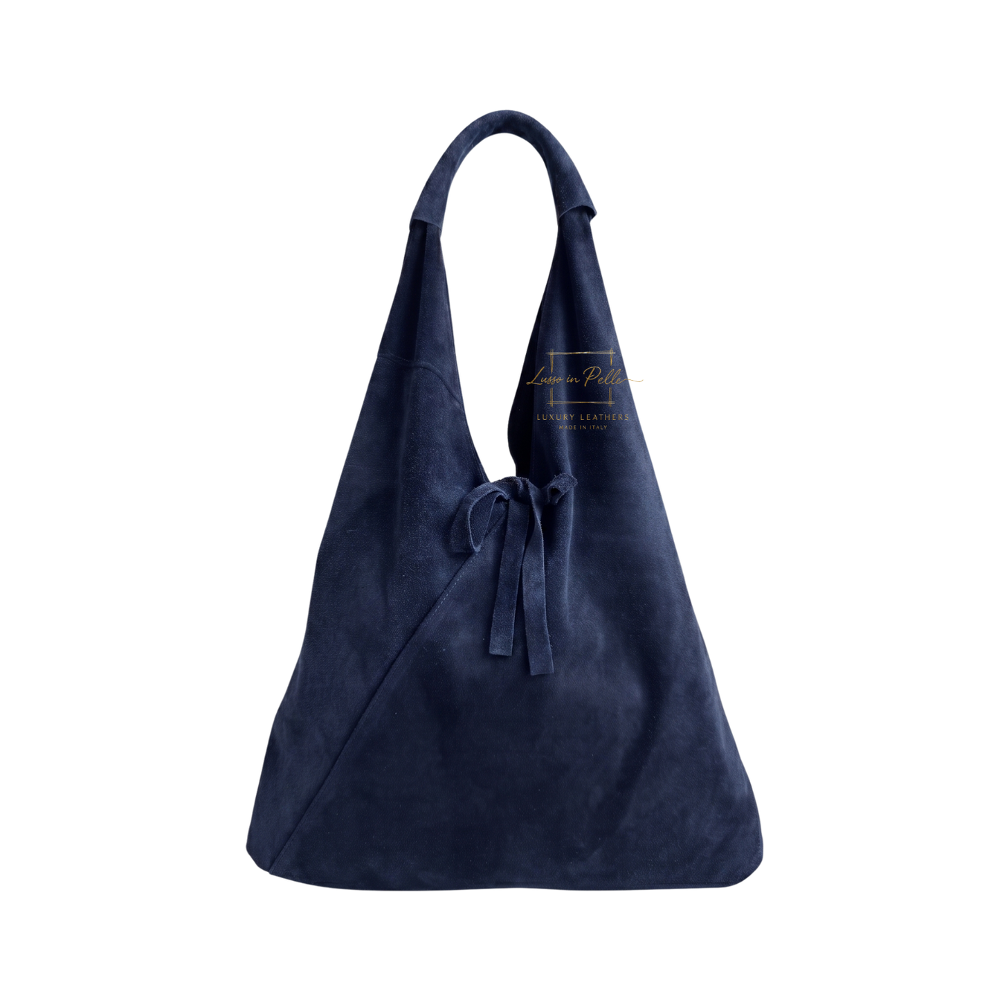 Genuine Suede Hobo Shoulder Bag with Matching Coin Pouch