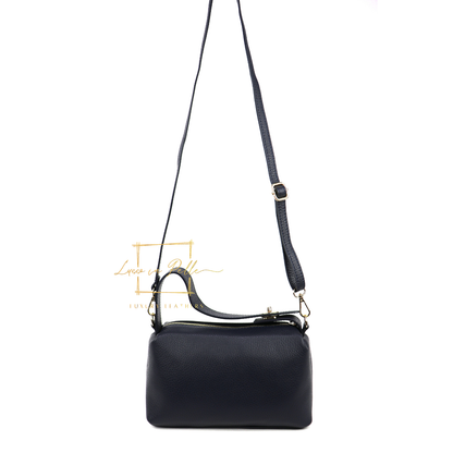 Top Handle Crossbody Leather Bad with Adjustable Detachable Straps