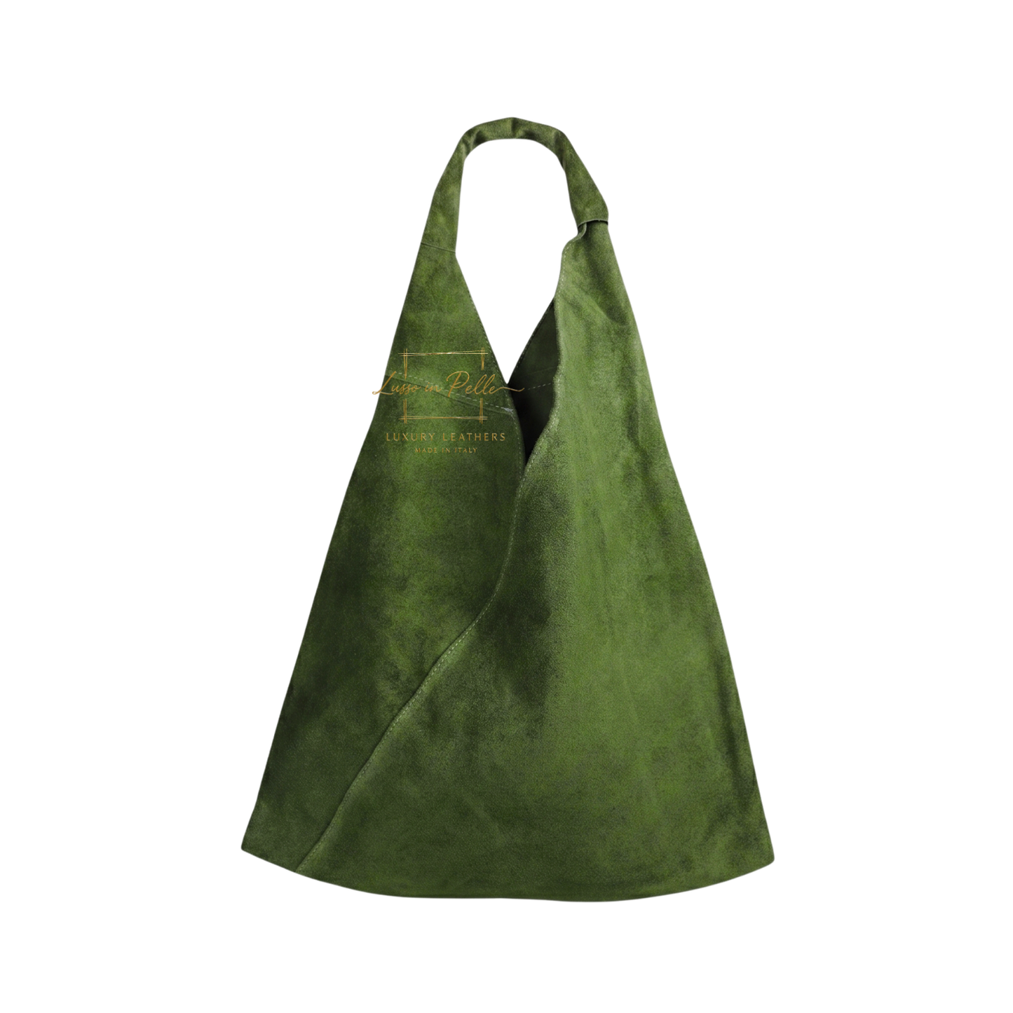 Genuine Suede Hobo Shoulder Bag with Matching Coin Pouch