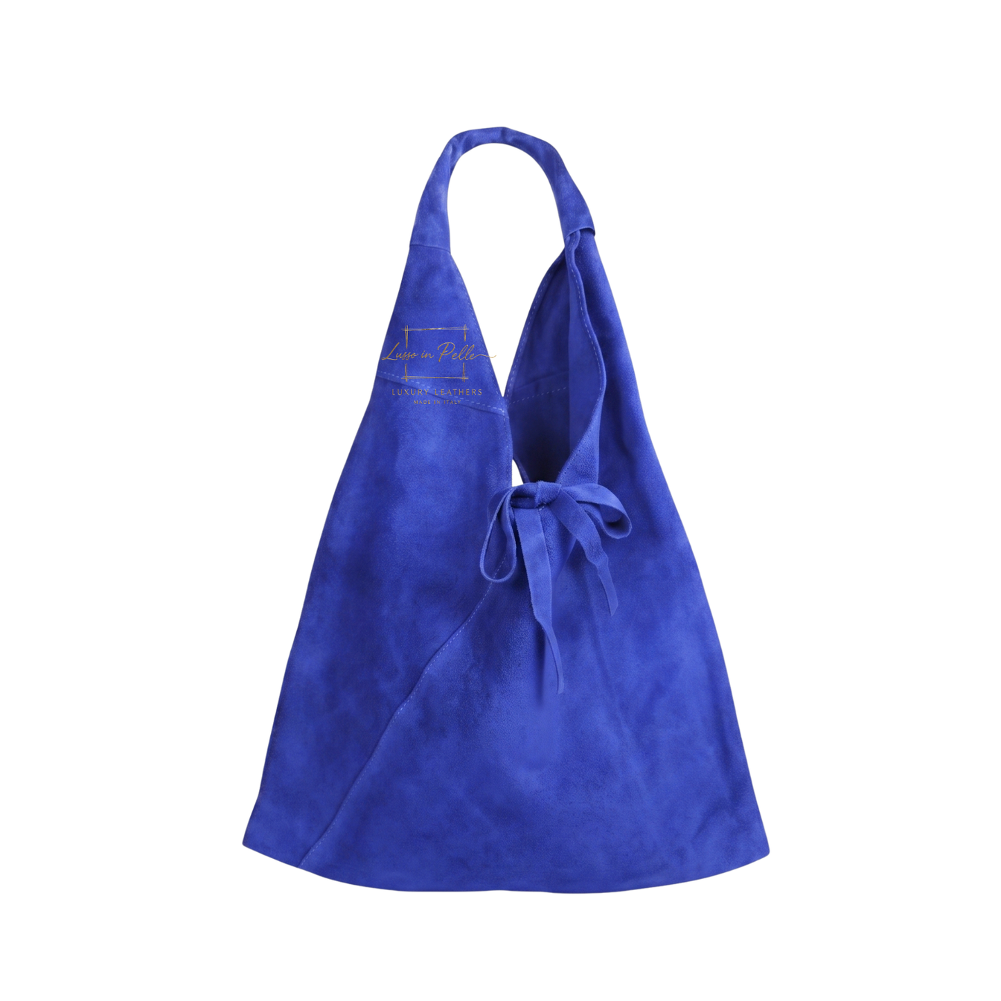 Genuine Suede Hobo Shoulder Bag with Matching Coin Pouch